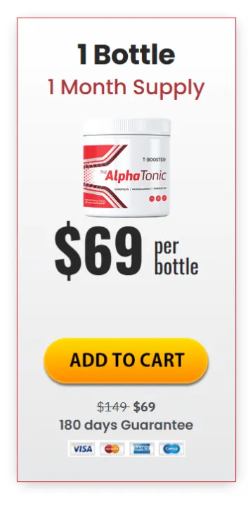 Alpha Tonic 30 days supply